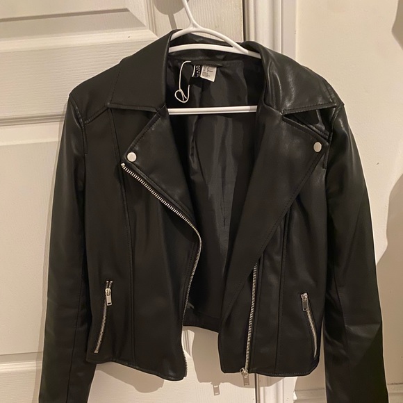 Faux Leather H&M biker jacket - Picture 1 of 4